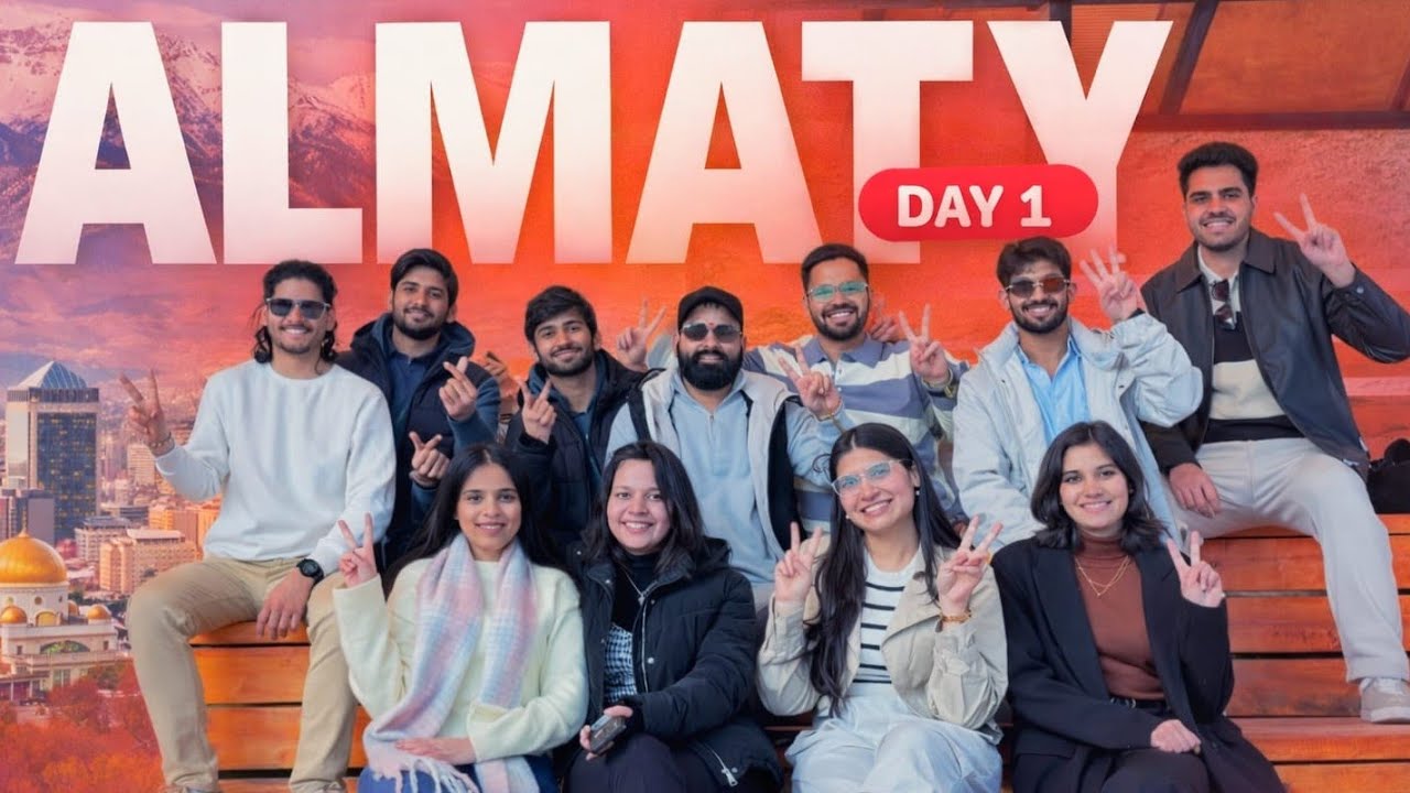 Day 1 Almaty Trip of Mbbs Student || Koke Tobe || Kazakhstan Trip || Explore || Medical Student Trip