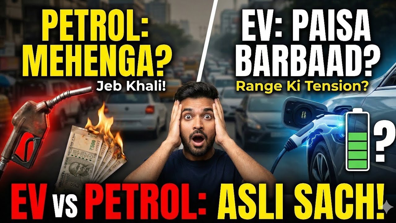 Petrol car sasti aur EV trap. Government EV subsidy band. GST 2.0 Purani EV becha to hosh udd gaye