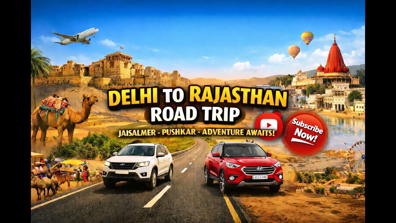 EP 1: Delhi to Jaisalmer by Road – Distance, Time & Best Car Route