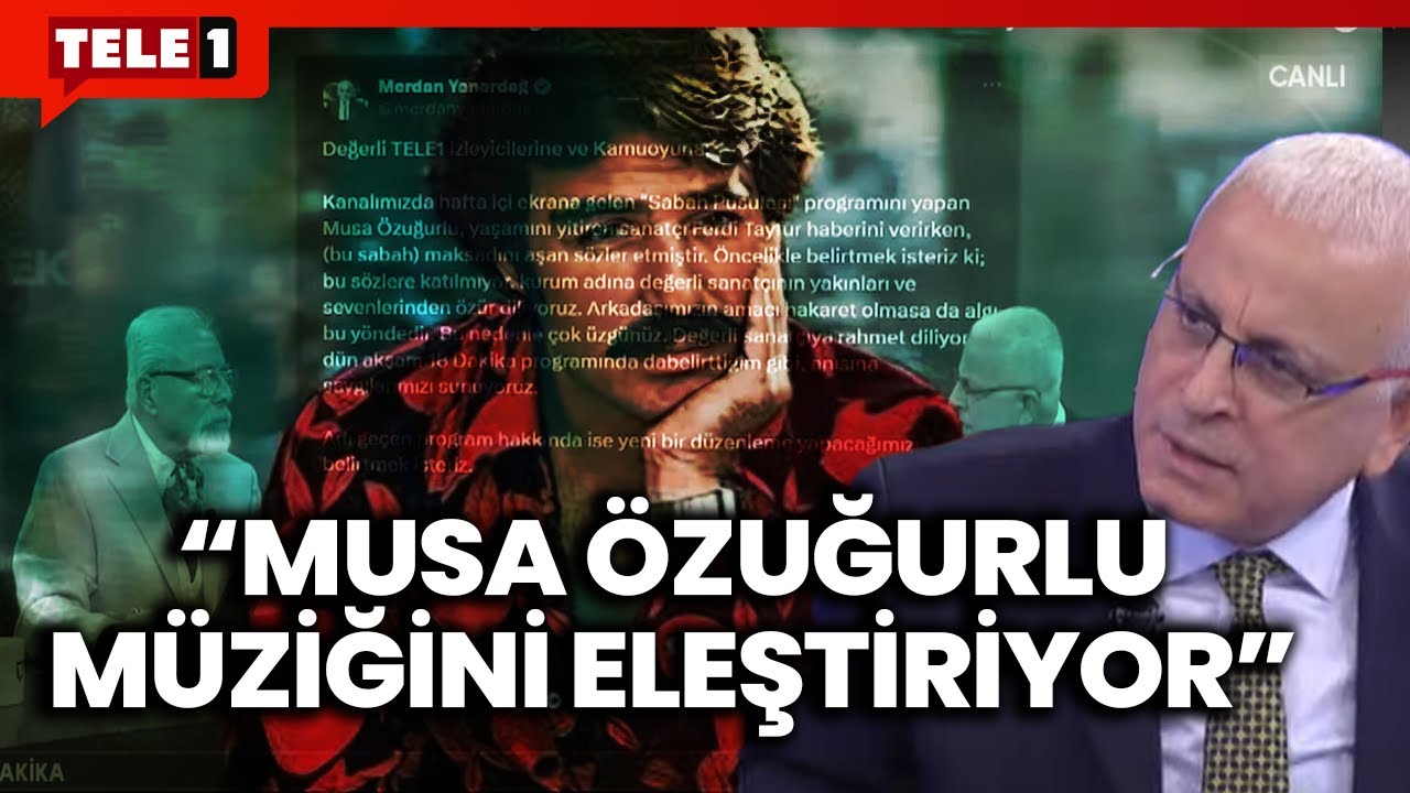 Ferdi Tayfur'u saygıyla anıyoruz! Merdan Yanardağ TELE1'in resmi tutumunu anlatıyor
