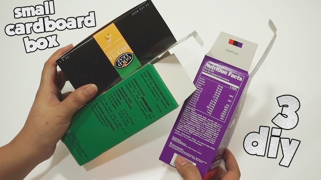 ✅ 3 Small Cardboard Boxes Ideas-DIY RECYCLE CARDBOARDBOX