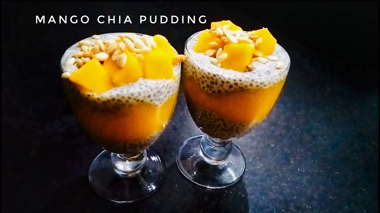 Mango Chia Sugarless Pudding | Healthy Mango Dessert Recipe ~ Kamal&rsquo;s Homely Recipes