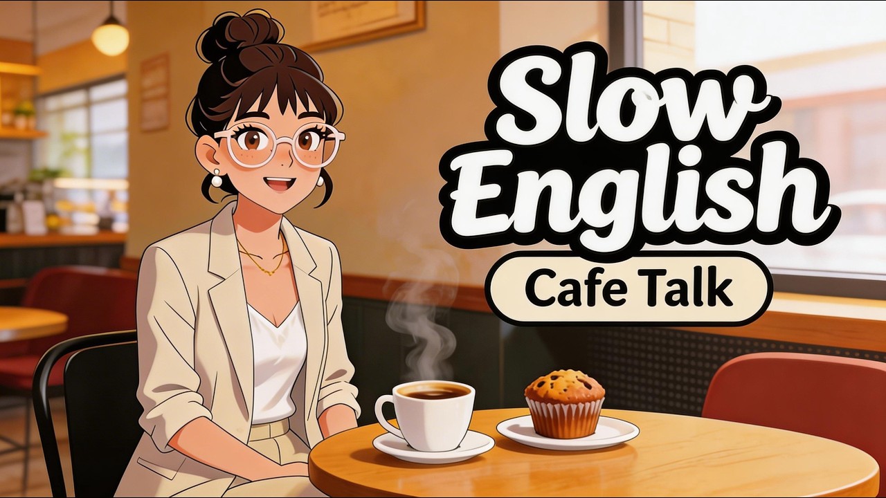Slow English Cafe Conversation for Beginners