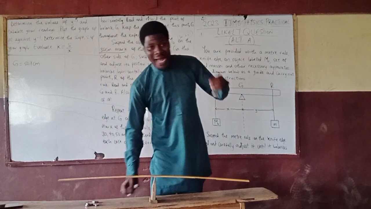 2023 IJMBE PHYSICS PRACTICAL LIKELY QUESTION (ALT. A)