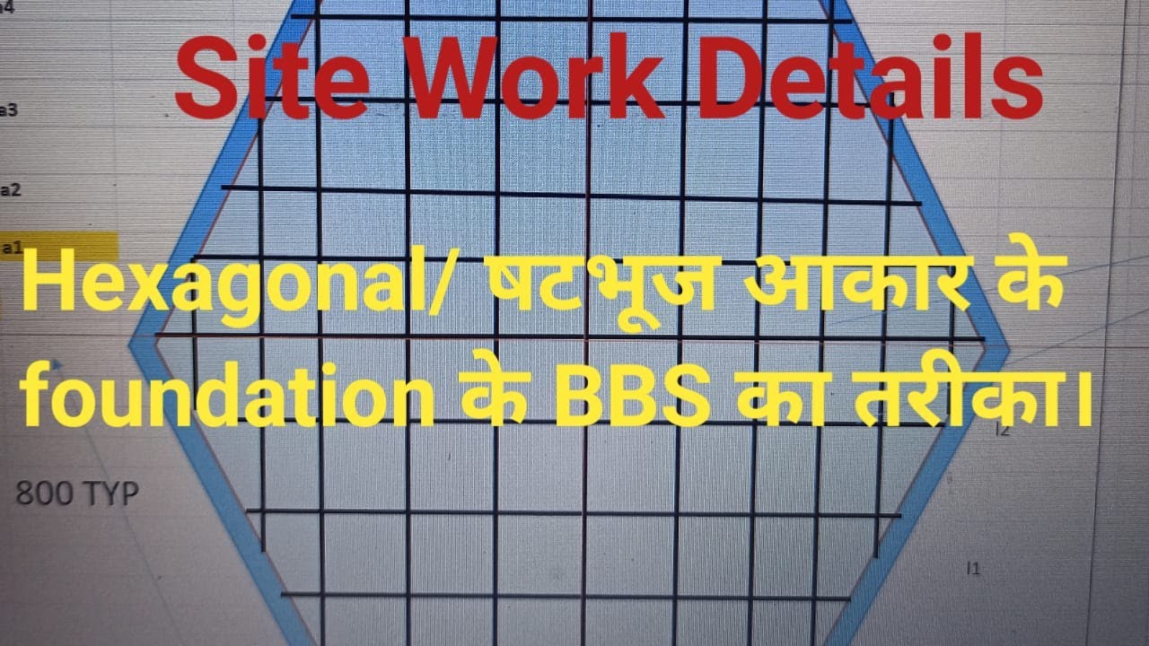 BBS, bbs for raft, Bar Bending Schedule for Hexagonal Raft/Pile Cap, How to Prepare Bbs for pile cap