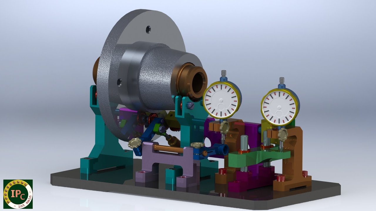 [#118] Bicie promieniowe, bicie osiowe, bicie całkowite. Przyrząd do pomiaru bicia w SolidWorks 3D