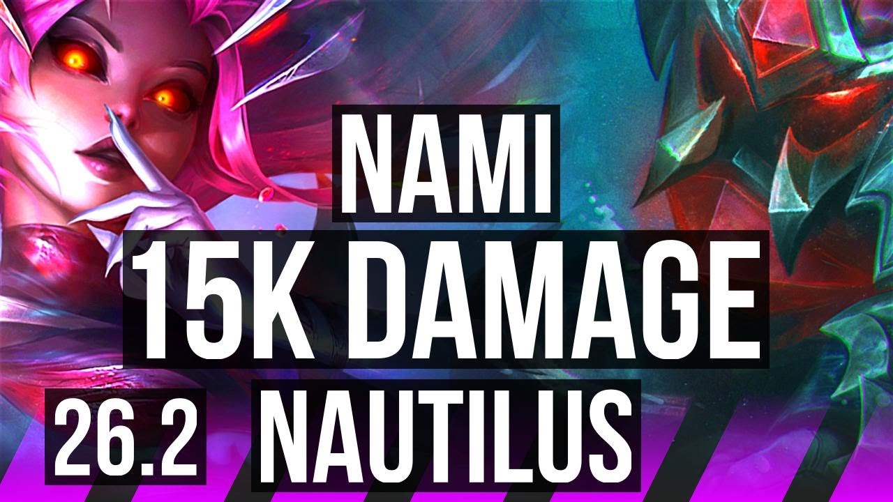 NAMI & Jinx vs NAUTILUS & Karthus (SUP) | 15K damage | EUW Master | 26.2