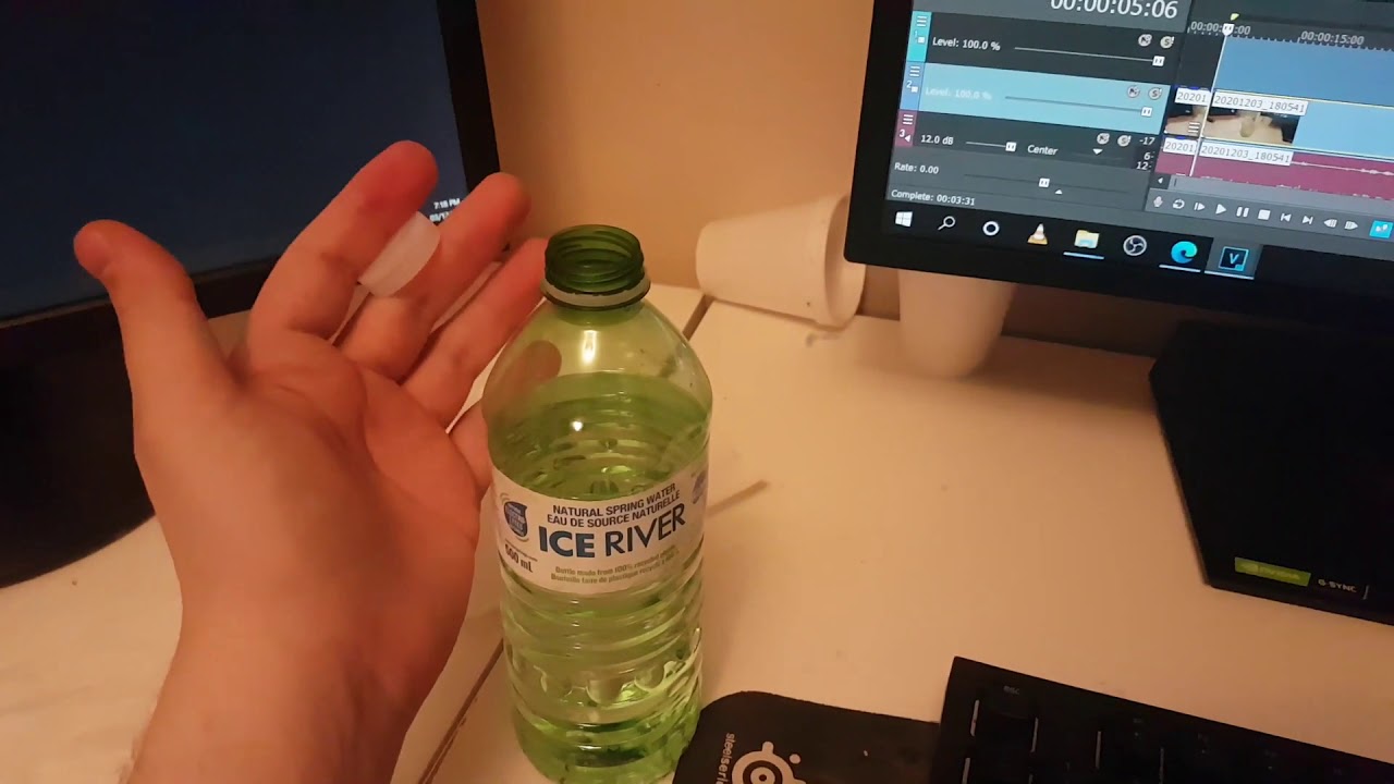 How to open water bottle with One Hand (easy)