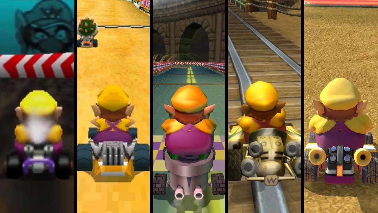 Evolution of Wario Courses in Mario Kart (1996-2019)