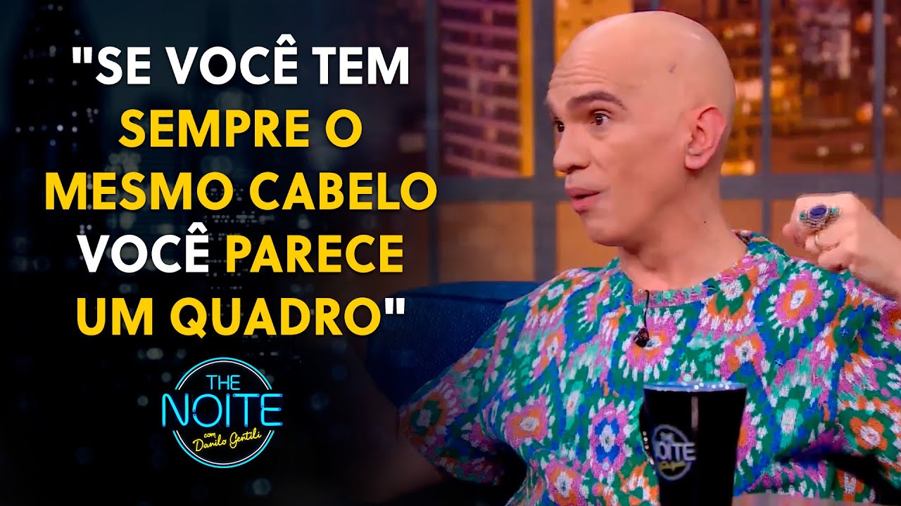 Por que Edson decidiu raspar o cabelo? | The Noite (05/10/22)