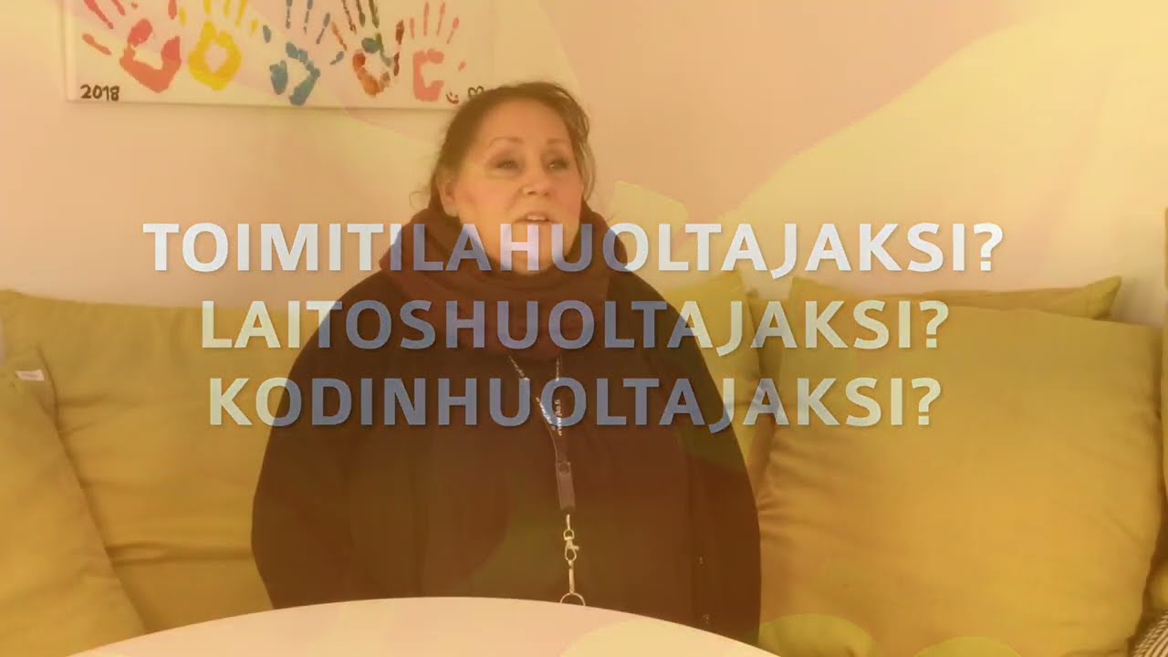 Laitoshuoltajaksi, toimitilahuoltajaksi tai kodinhuoltajaksi?