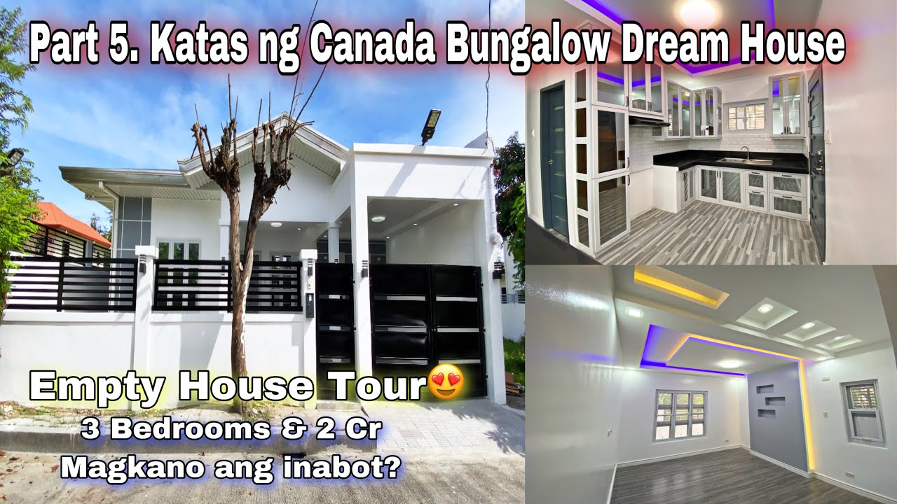 Part 5. Katas ng Canada Bungalow Dream House / Ganda ng Kitchen at Garahe ng Bahay / katas ofw