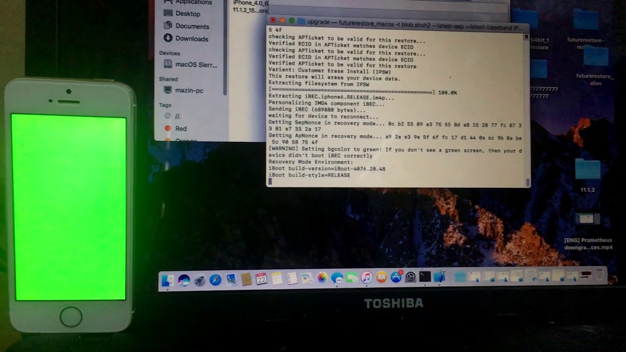futurerestore : upgrade 10.3.2 to 11.1.2 ios