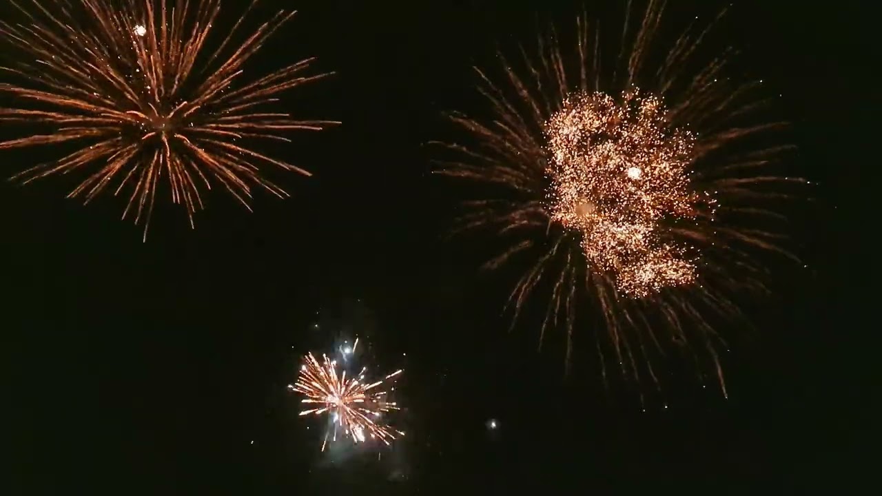 feu d'artifice gare carnaval de Binche lundi 20/02/2023