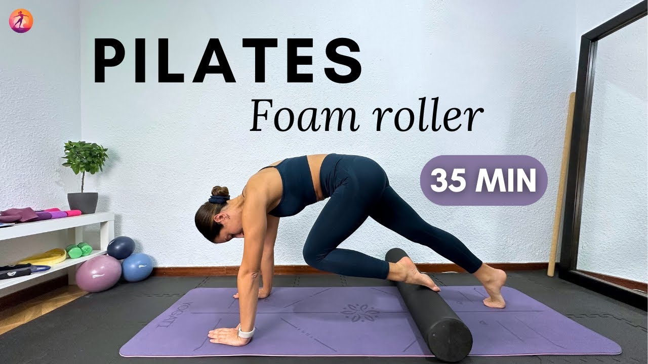 PILATES CON RULO 35 MIN | Pilates Reformer en casa con Foam Roller