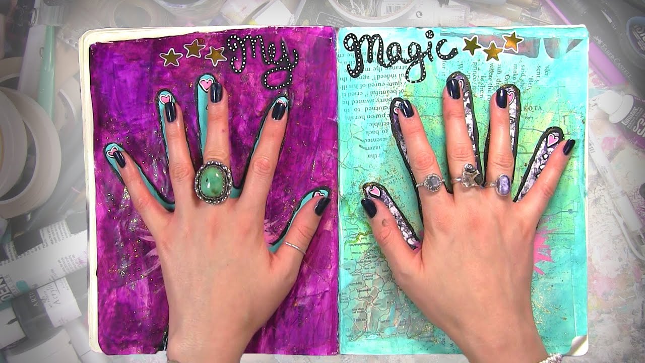 Art Journal Tutorial ~ Your Most Powerful Magical Tool | Guided Follow Along Page Idea | Jennibellie