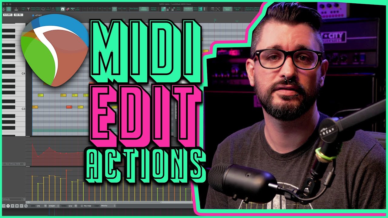Working faster with MIDI Editor Actions in REAPER (better keyboard shortcuts)