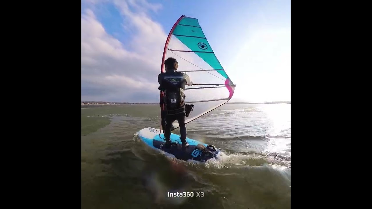 20260310 Windsurfing in ice. Cass Lake