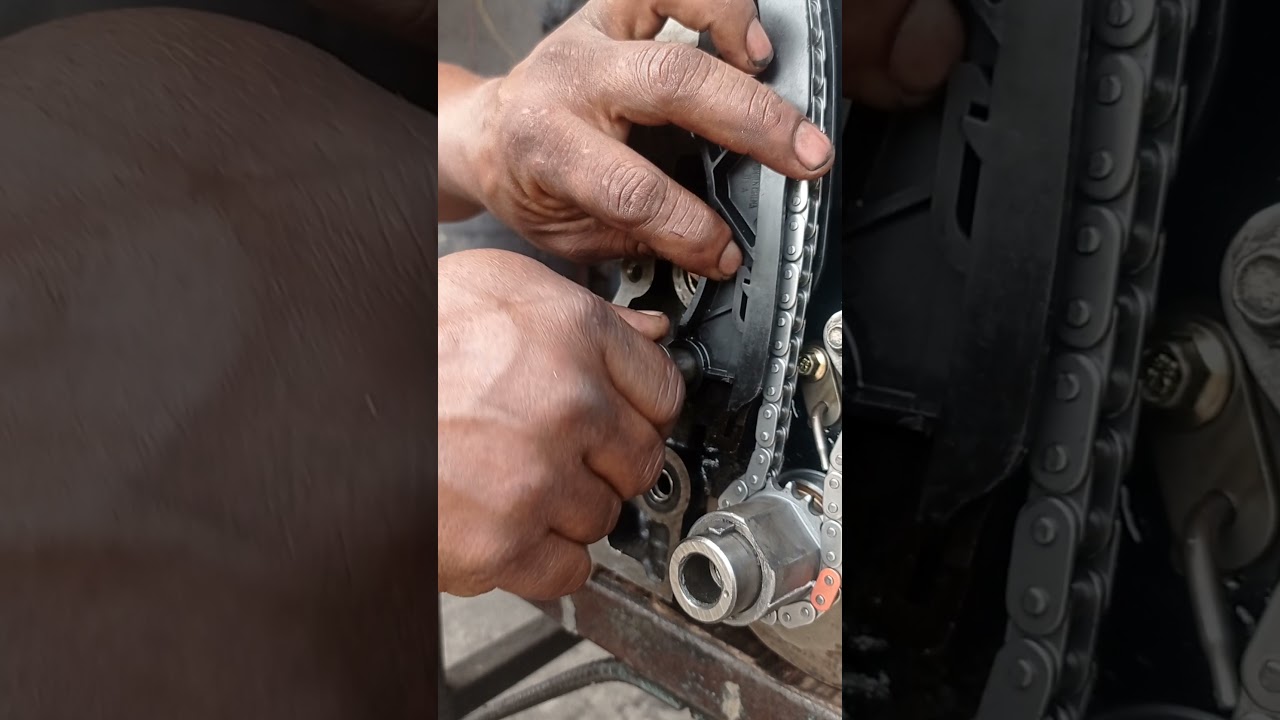 Tips, ahora la correcta instalación de la cadena de un Chery Q Q de tres cilindros y 12 válvulas. 🤗🤗