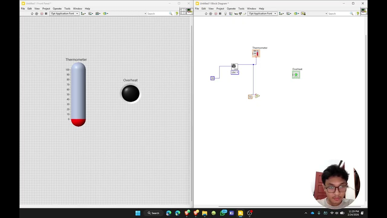 Membuat Sistem Alaram Suhu pada LabView