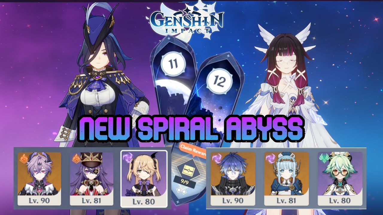 New Spiral abyss 6.3 all clear 😎ii super easy abyss 😱