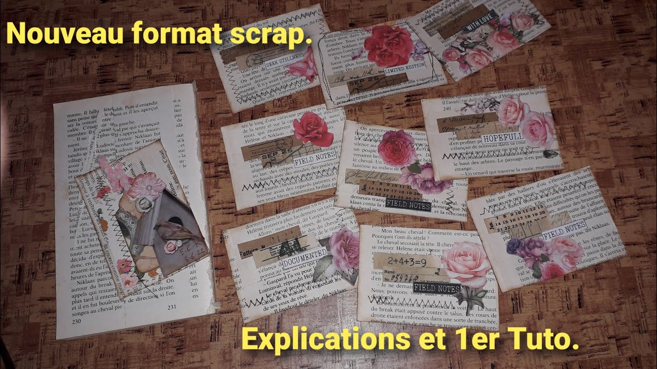 Je vous propose un nouveau format de création scrap. Et son TUTO.