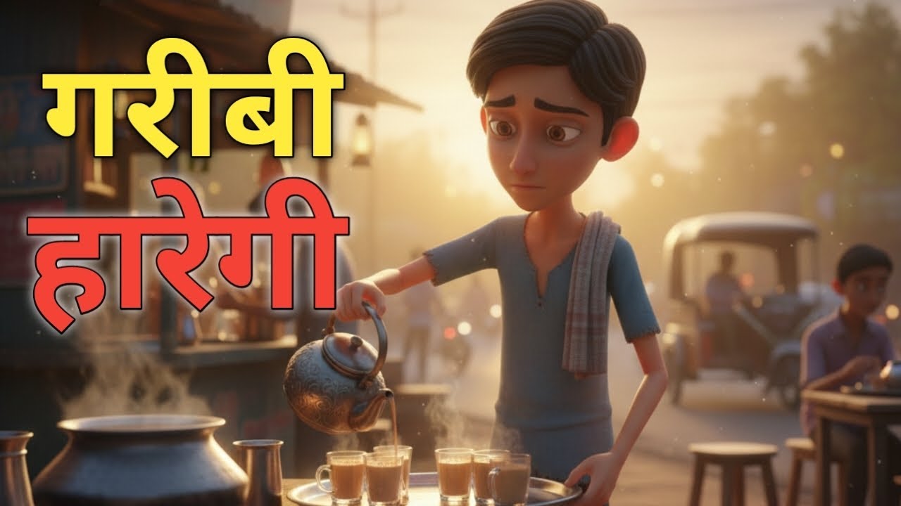 गरीबी हारेगी #motivation#motivational#mindset#cartoon#kids#video