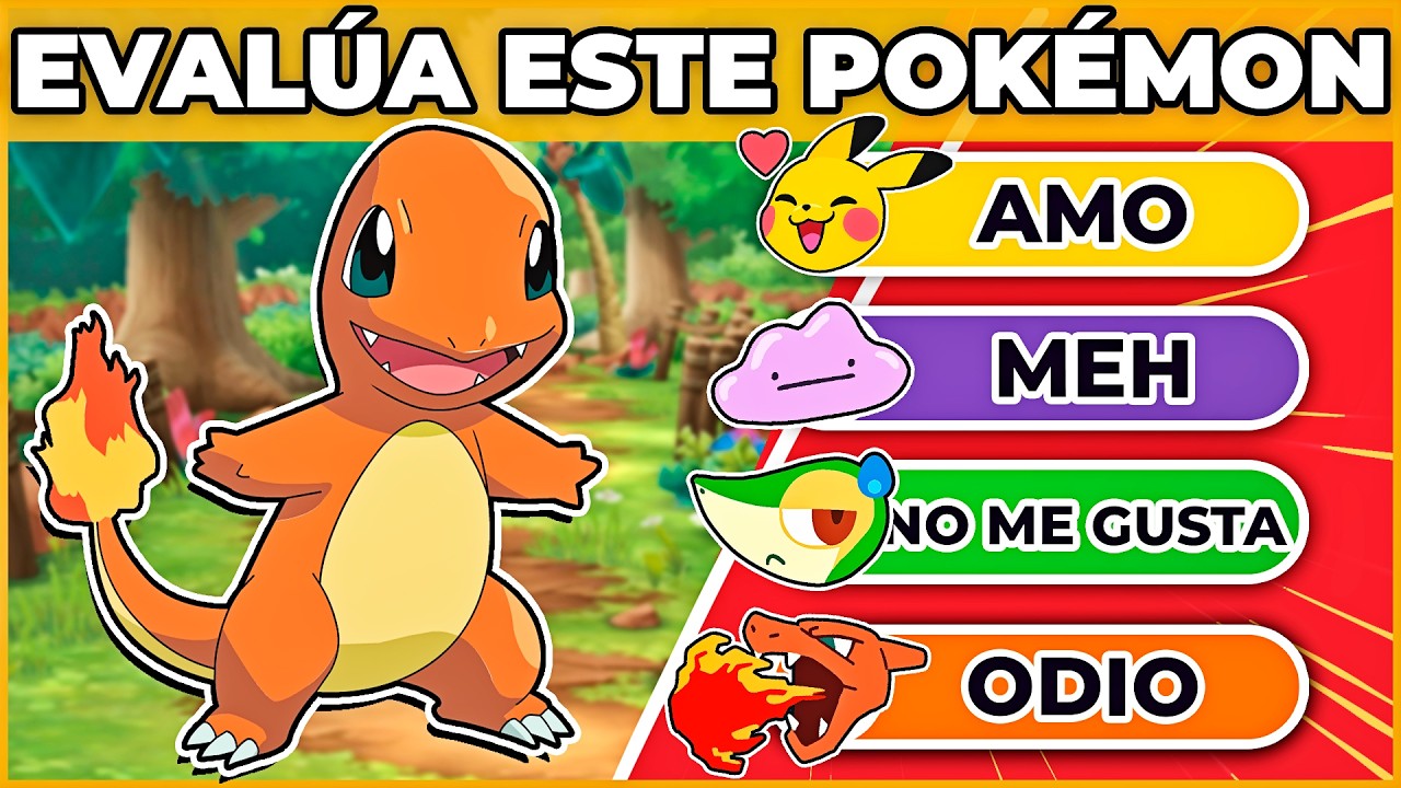 🐲🔴 EVALÚA - EDICIÓN POKÉMON | ¿Qué opinas de los personajes? | 🐵#monoquiz