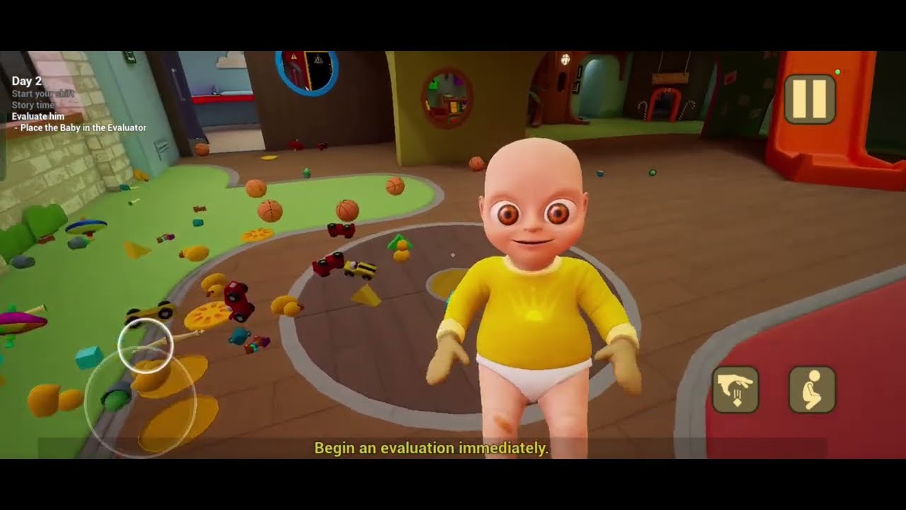 The baby in yellow 👻👀🐺⚠️ Crown childcare #gaming #horror 