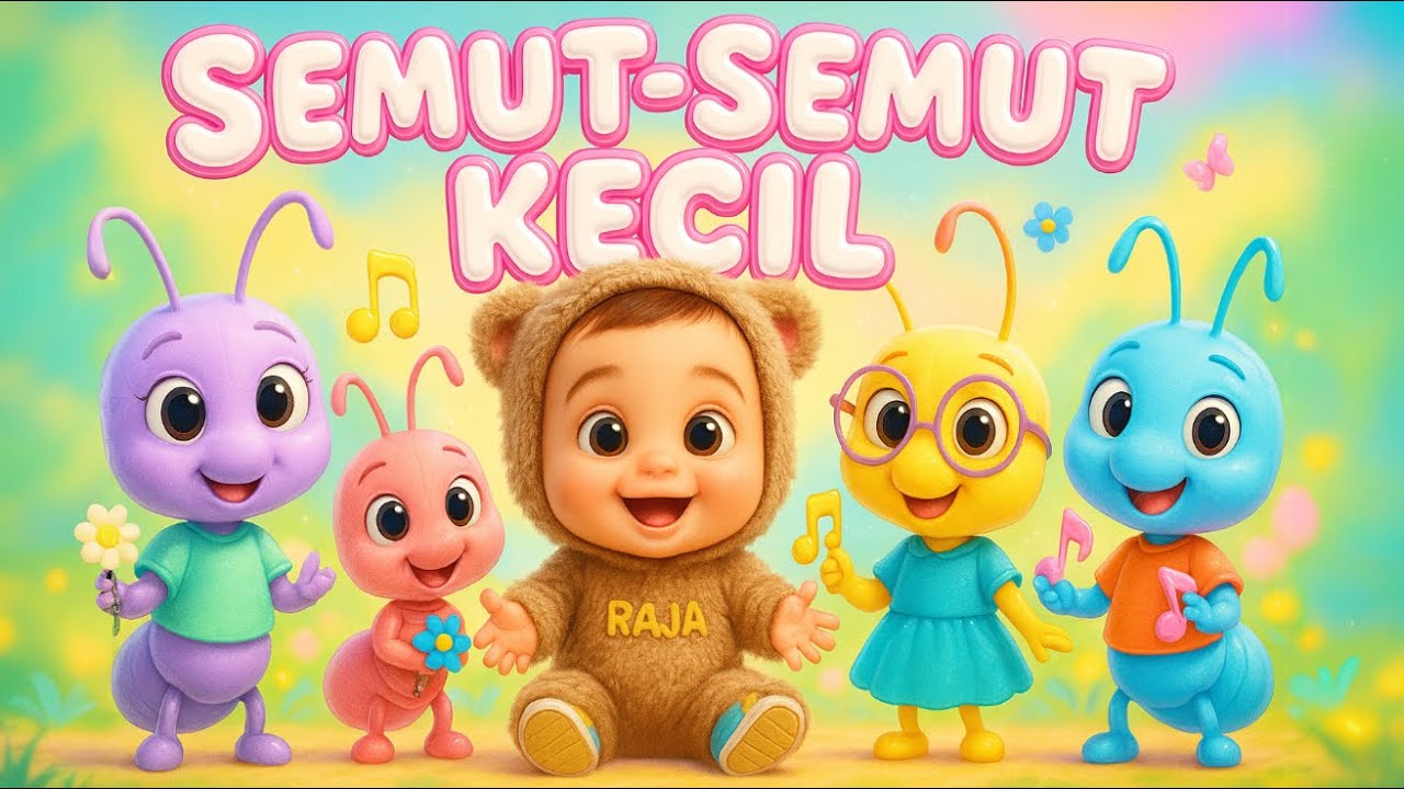SEMUT SEMUT KECIL (Animasi Lucu & Edukatif) | Lagu Anak Indonesia | Little Raja Harahap Channel