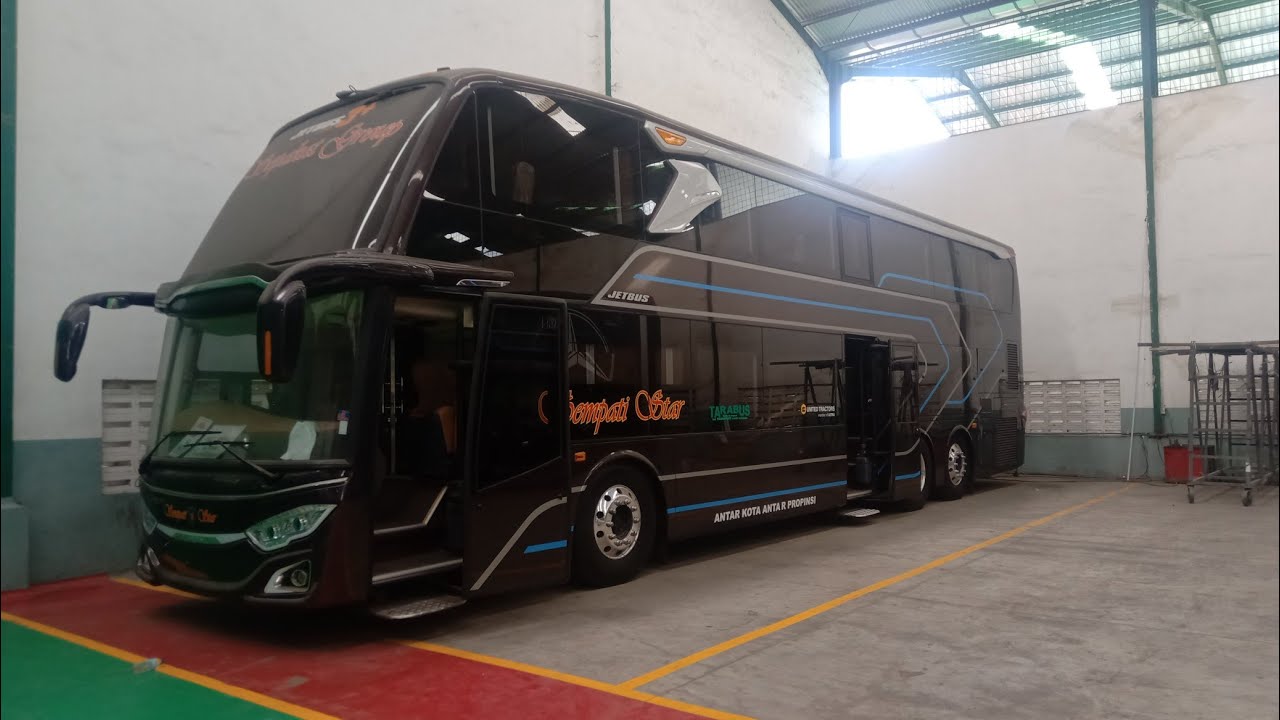 BUS SCANIA DOUBLE DECK ADIPUTRO SUPER MEWAH SEHARGA 3,7 MILIYAR