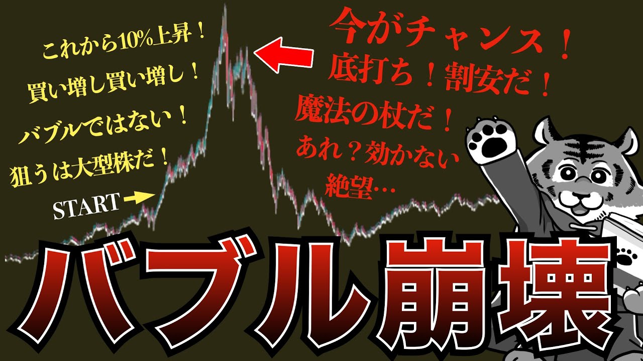 【保存版】バブル崩壊。その時あなたはどうする？【暴落体験②】【ナスダック・S&P500】