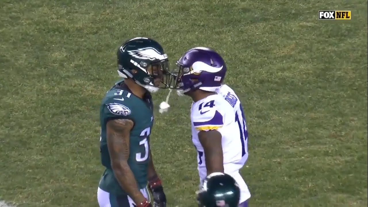 Stefon Diggs & Adam Thielen vs Jalen Mills & Ronald Darby (2017 NFC Champ) | WR vs CB Highlights