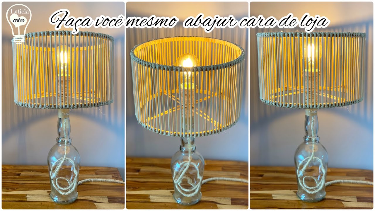 FAÇA VOCÊ MESMO Abajur com cara de loja