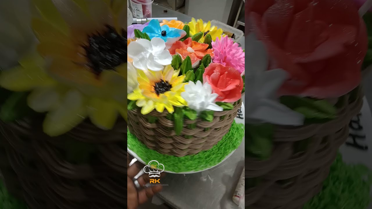 chocolate truffle flower box theme cake