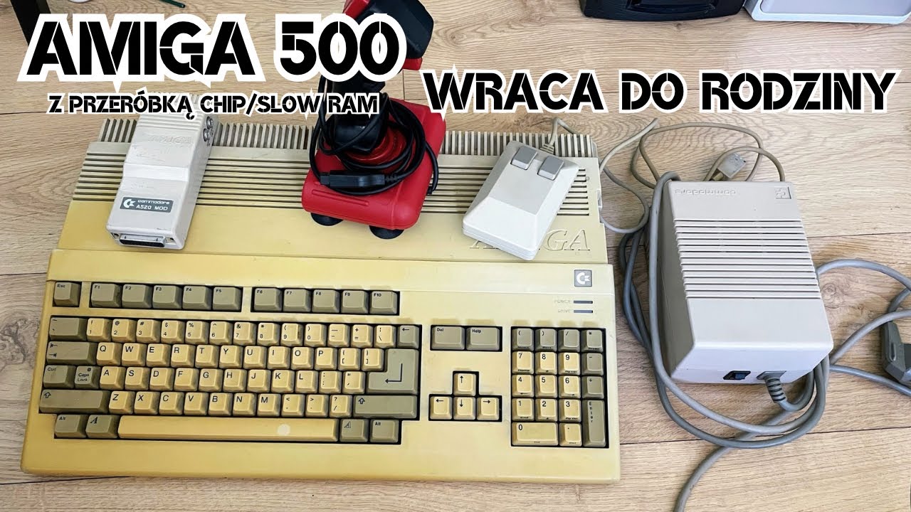 Amiga 500 wraca do rodziny / AMIGA z dzieciństwa z przeróbką CHIP/SLOW RAM, po latach znów w domu!