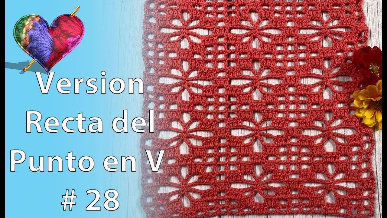 VERSION RECTA del Punto en V #28 (Paso a Paso)