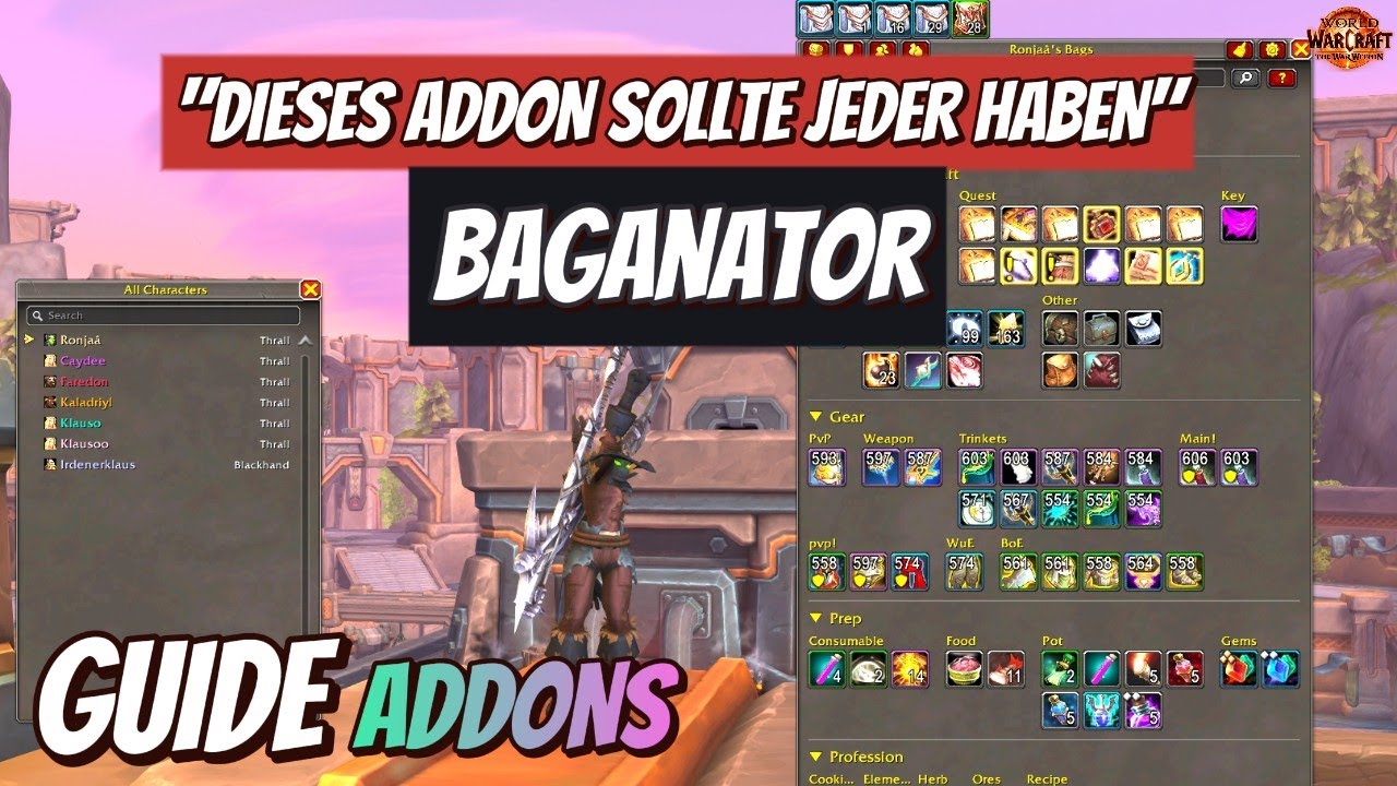 Diese Geheimwaffe f&uuml;r WoW-Spieler revolutioniert dein Inventar in Sekunden! 💡