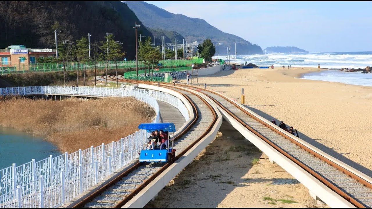 Vlog 24.3: Jeongdongjin Railbike | Seaside rail bike to enjoy the ocean view