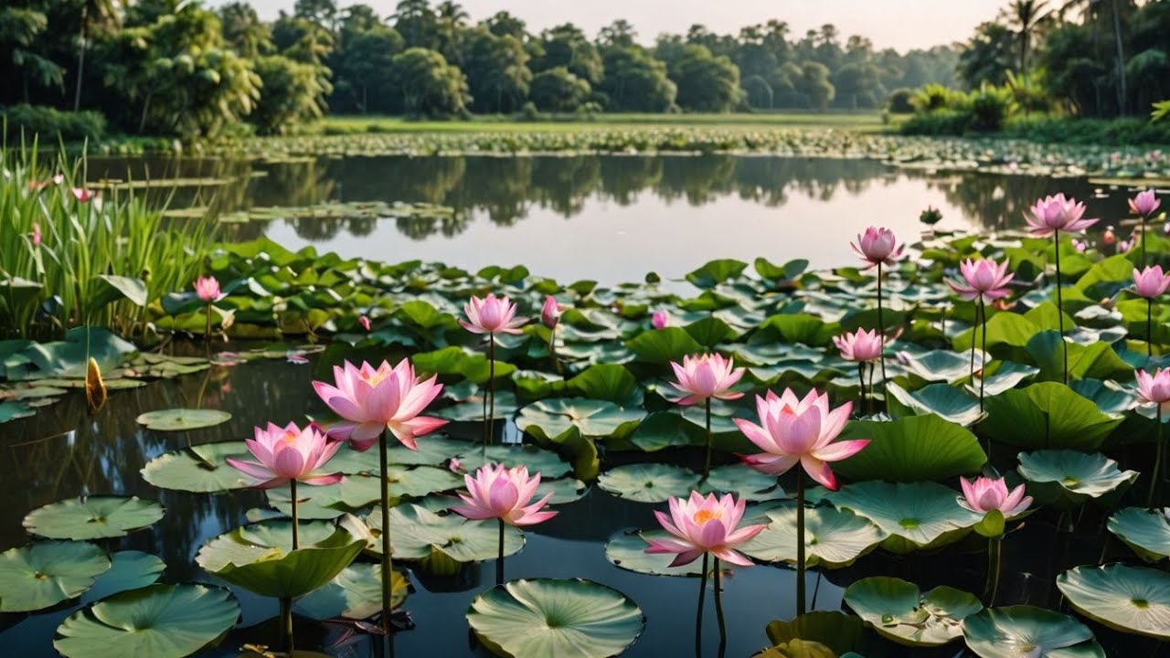 Healing music lotus