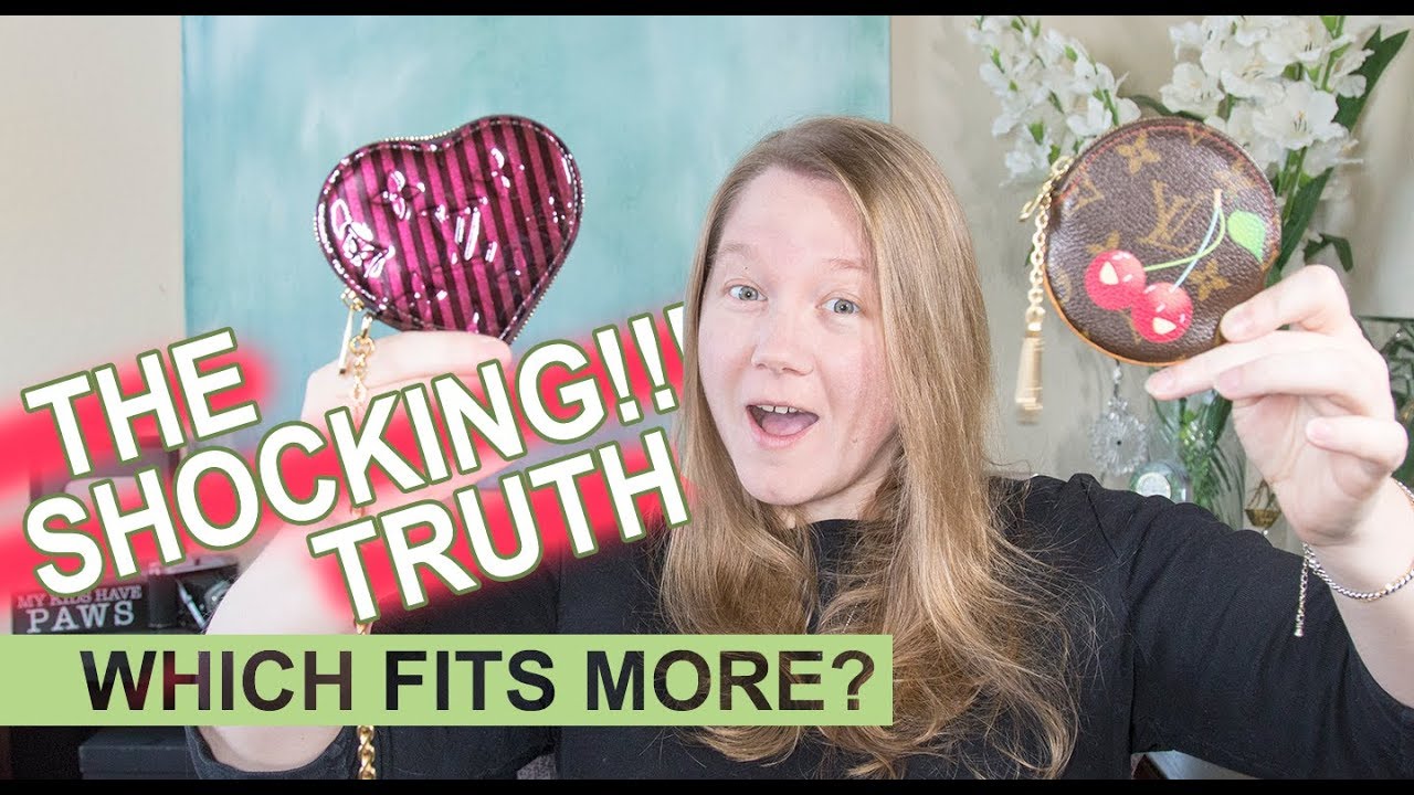 COMPARISON: Louis Vuitton Heart Coin vs Round Coin || Autumn Beckman