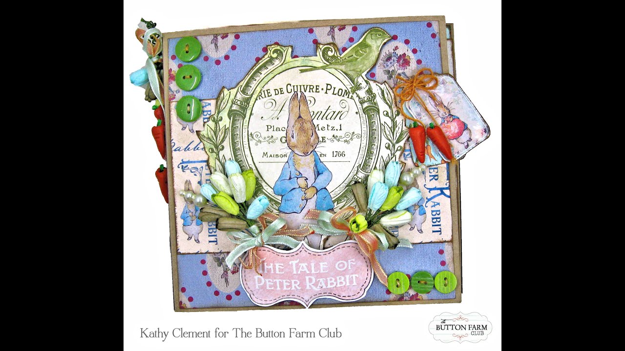 Peter Cottontail Folio Kit Reveal for The Button Farm Club