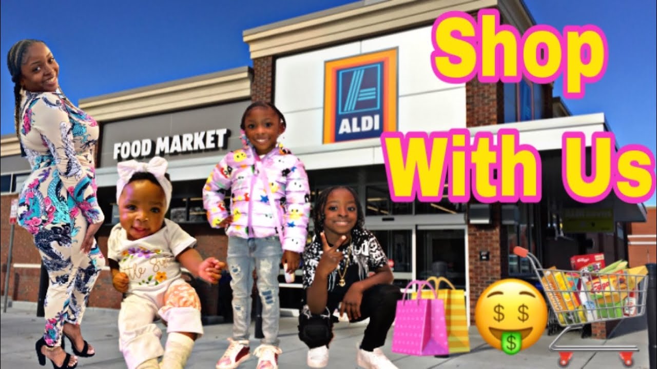 SHOP WITH ME AND MY KIDS AT ALDI'S FOR THE FIRST TIME + STORE TOUR