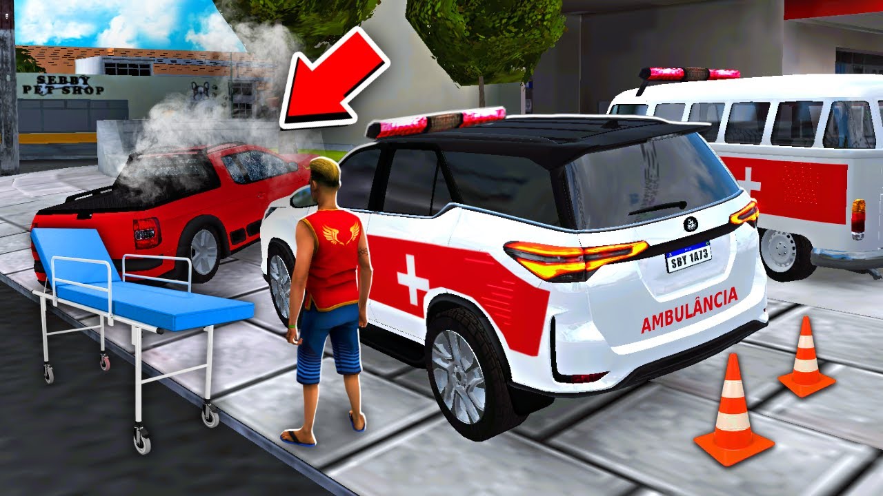TRABALHEI DE SW4 AMBULÂNCIA POR 1 DIA no REBAIXADOS ELITE BRASIL!!