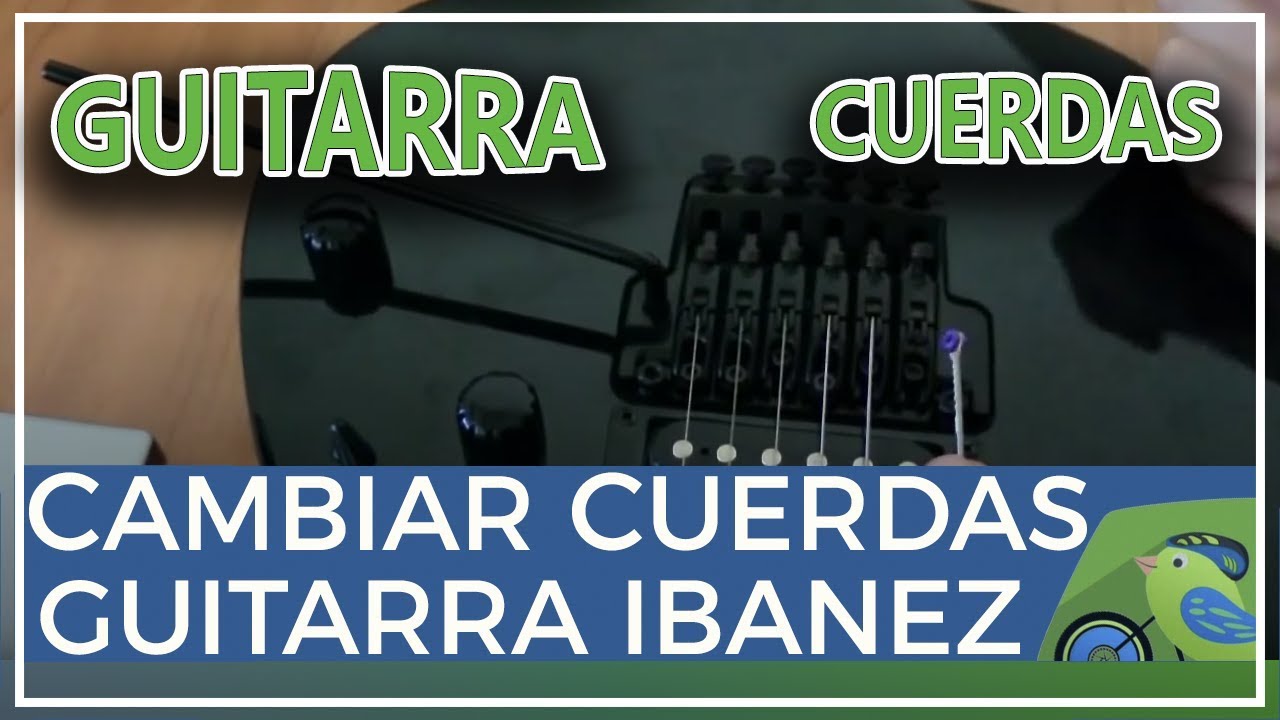 Cambiar cuerdas guitarra eléctrica Ibanez GRG270B-BKN con puente flotante