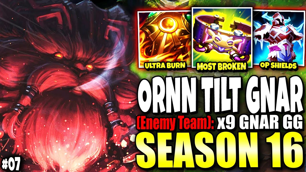 This Gnar Top got TILTED vs my IMMORTAL ORNN SEASON 16 BUILD 🔥🔥 - Immortal Series #07 | s16 Gameplay