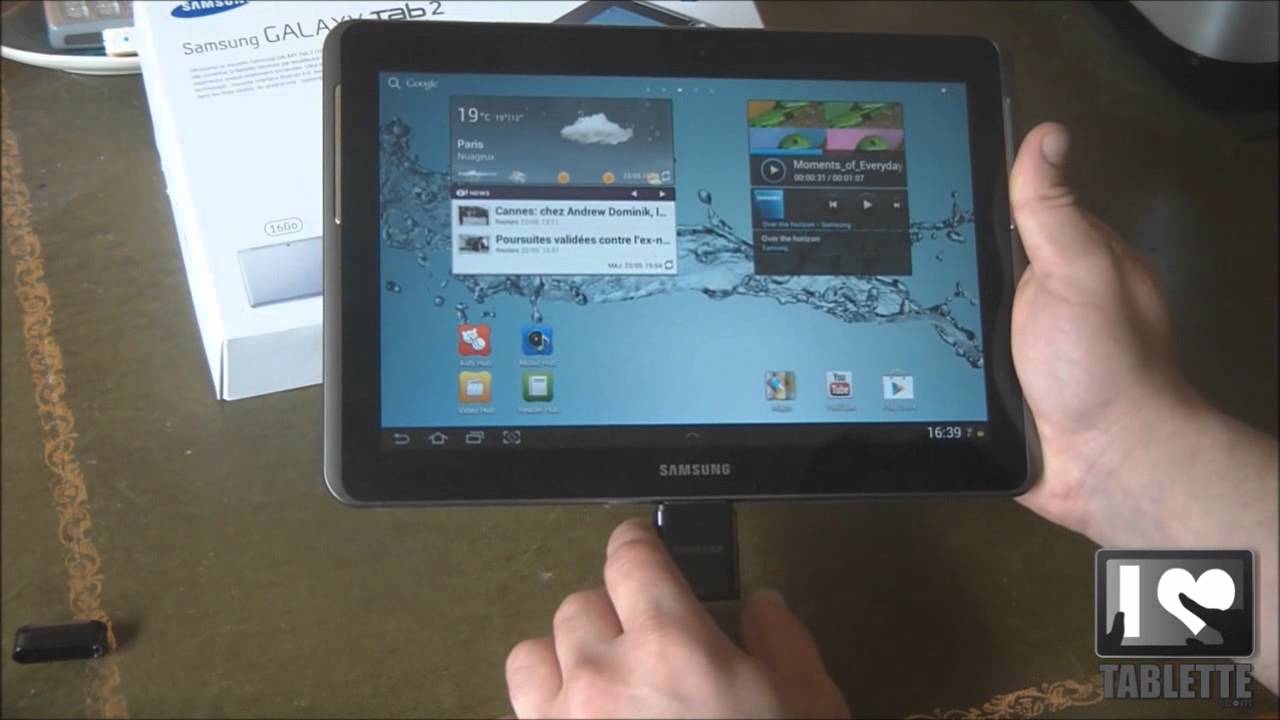 Test tablette Samsung Galaxy Tab 2 10.1 - Caractéristiques techniqes