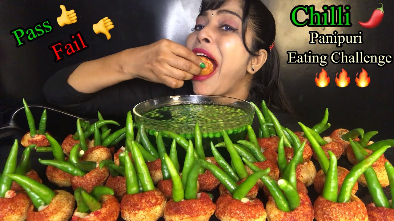 Chilli🌶Panipuri Eating Challenge | Eating Panipuri Challenge | Spicy🔥Panipuri | Indian Street Food