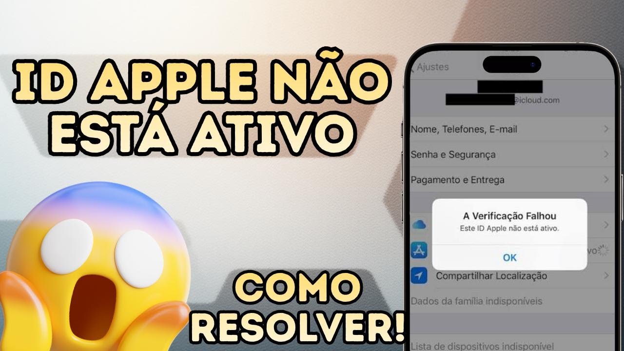 😱ID DA APPLE NÃO ESTÁ ATIVO? Como corrigir o erro de login do iCloud que não funciona no iPhone💥