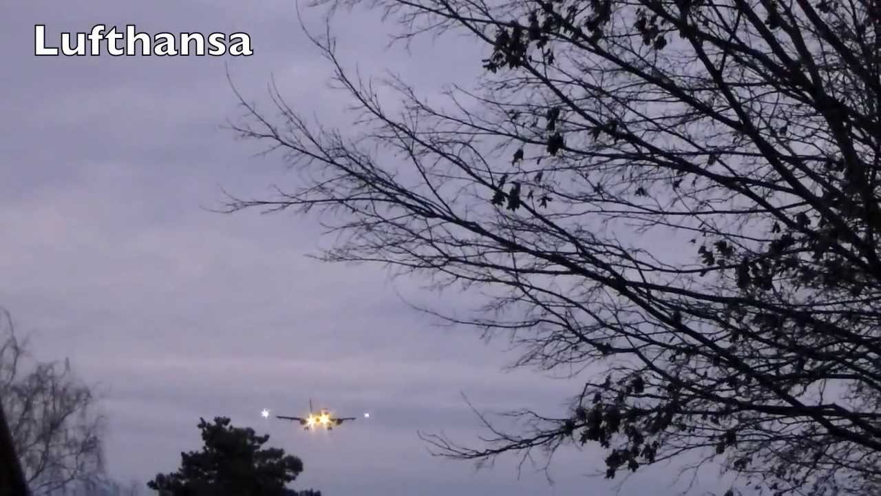 Planes Approaching TXL Berlin Over  Meteor Stra&szlig;e